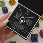 Dear Luna – Personalized Forever Love Necklace from Dad - Flourish Love Shop