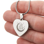 Personalized Engraved Heart Necklace | Love, Labor, Learning & Loyalty Keepsake - Flourish Love Shop