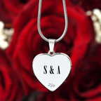 Personalized Initial Heart Necklace | Custom Engraved Gift ShineOn Fulfillment