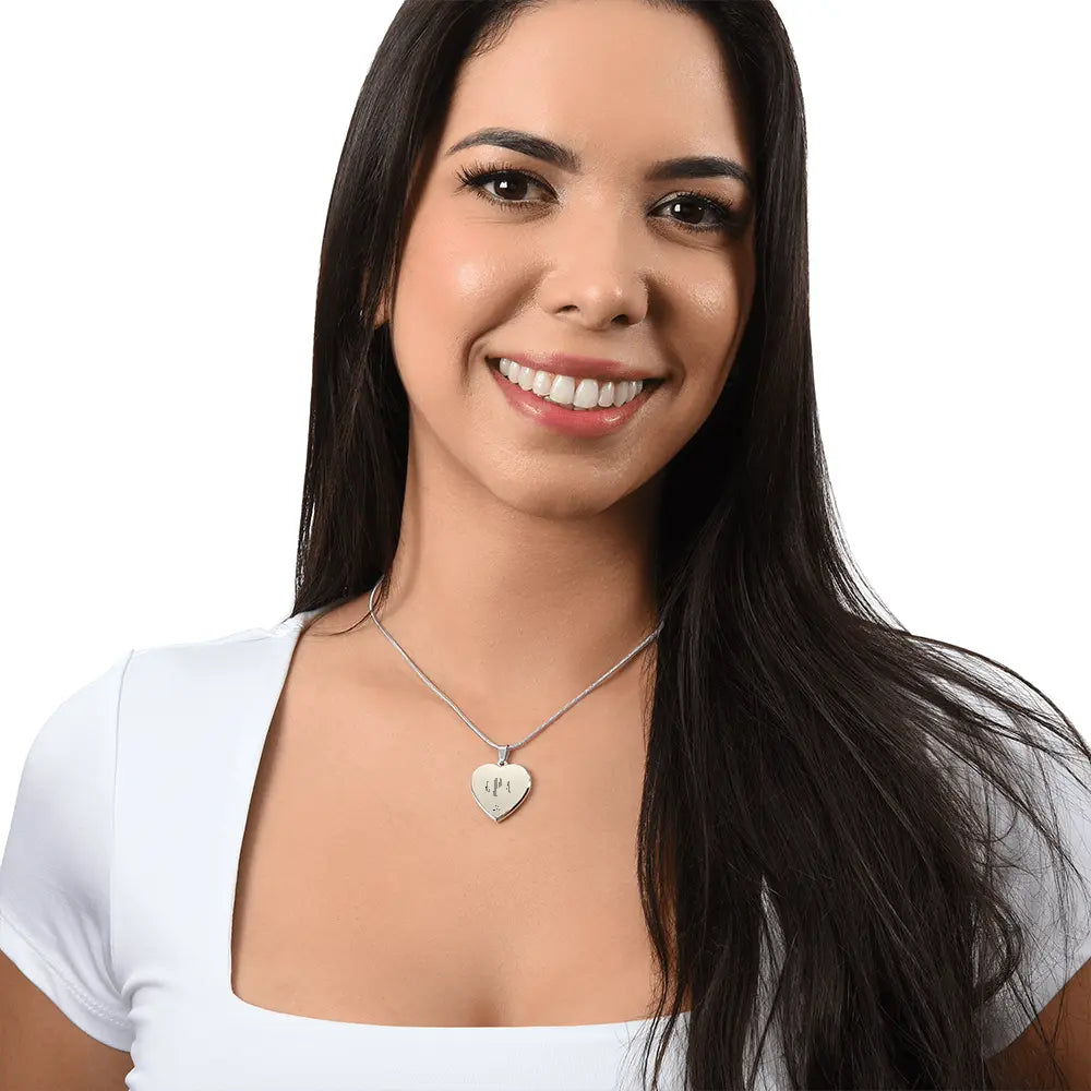 Monogrammed Engraved Heart Necklace | ShineOn Fulfillment