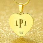 Monogrammed Engraved Heart Necklace | ShineOn Fulfillment