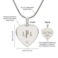 Monogrammed Engraved Heart Necklace | ShineOn Fulfillment