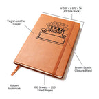 Personalized Popcorn & Marquee Vegan Leather Journal - Flourish Love Shop