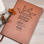 Personalized Vegan Journal - Privilege to Love ShineOn Fulfillment