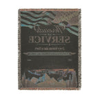 Personalized Veteran Blanket | Threads of Service Military Keepsake - Flourish Love Shop