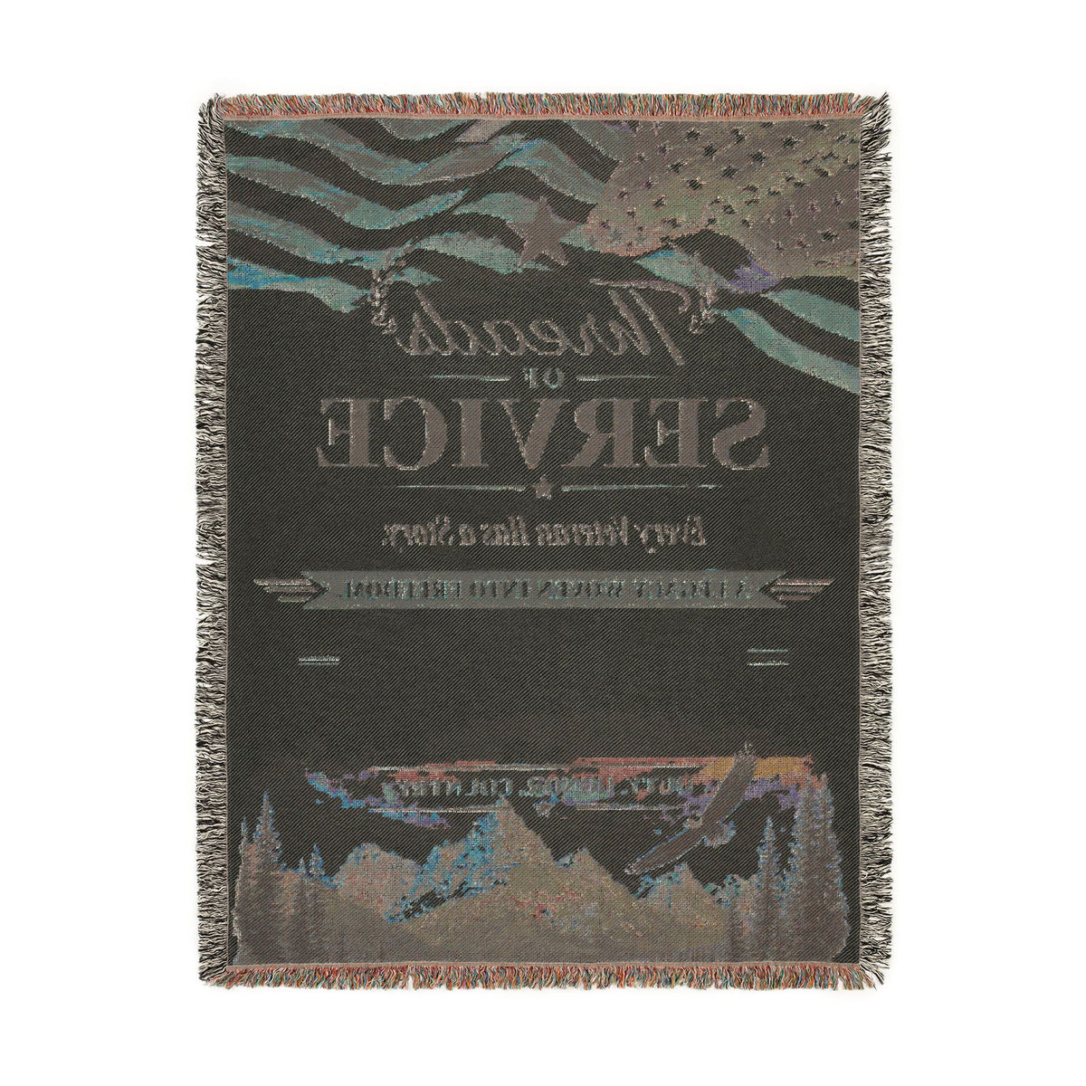Personalized Veteran Blanket | Threads of Service Military Keepsake - Flourish Love Shop