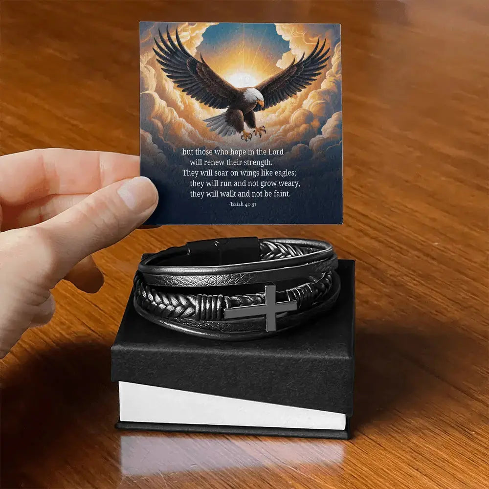 Men's Strength Renewed Cross Bracelet - Flourish Love Shop