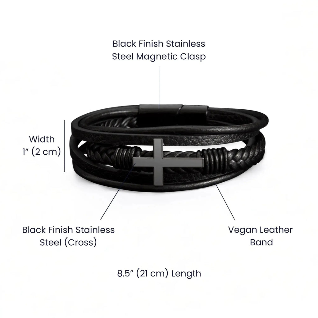 Men's Strength Renewed Cross Bracelet - Flourish Love Shop