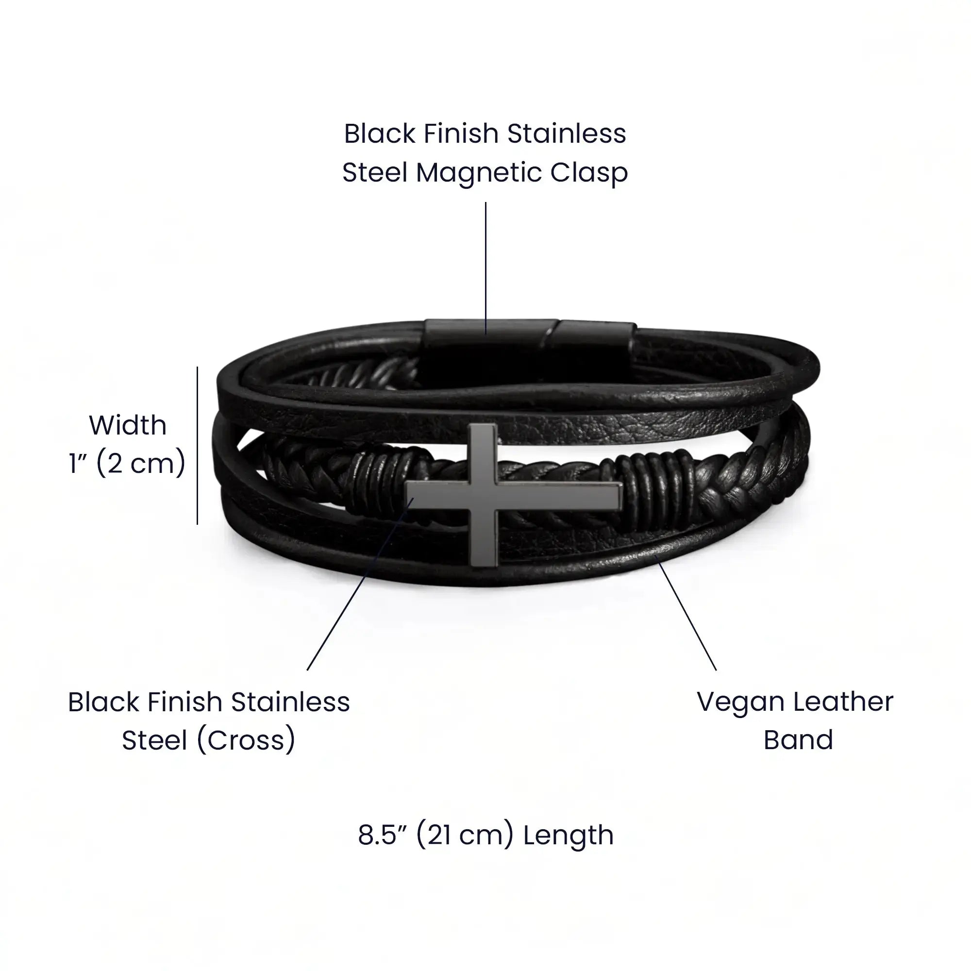 Men's Strength Renewed Cross Bracelet - Flourish Love Shop