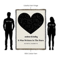 The Night Our Story Began — Custom Star Map Heirloom Woven Blanket (60x80 Cotton Keepsake) - Flourish Love Shop