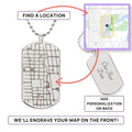 This Place Changed Me – Personalized Map Dog Tag Necklace - Flourish Love Shop