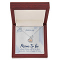 To Mom to be - so happy for you - Baby Feet Heart Necklace - Flourish Love Shop