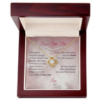 To My Daughter - You are loved - Personalized Love Knot Necklace - Flourish Love Shop