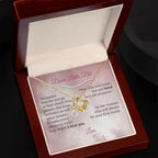 To My Daughter - You are loved - Personalized Love Knot Necklace - Flourish Love Shop