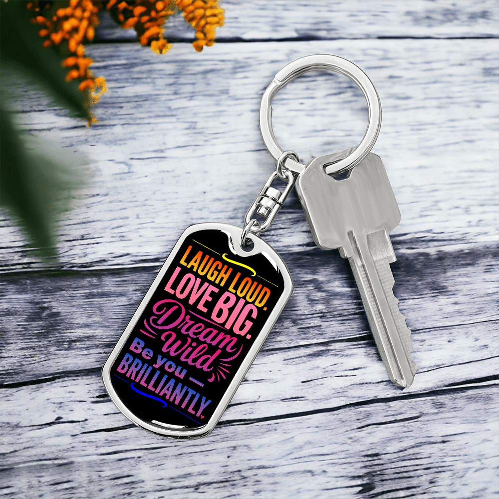 Be You Brilliantly™ Keychain – A Burst of Bold Encouragement - Flourish Love Shop