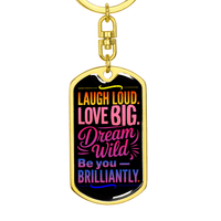Be You Brilliantly™ Keychain – A Burst of Bold Encouragement - Flourish Love Shop