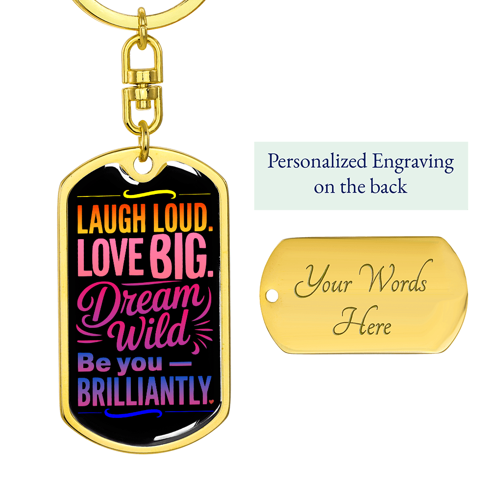 Be You Brilliantly™ Keychain – A Burst of Bold Encouragement - Flourish Love Shop