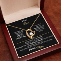 Dear Luna – Personalized Forever Love Necklace from Dad - Flourish Love Shop