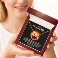 To my Gorgeous Wife - Truly Love You - Scripted Love Necklace - Flourish Love Shop