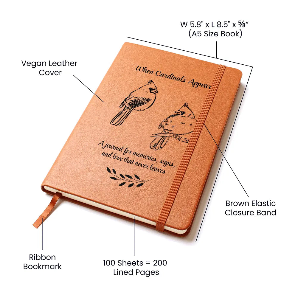 When Cardinals Appear Journal - Flourish Love Shop