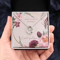 For my Love - I count you twice - Lucky In Love Necklace - Flourish Love Shop