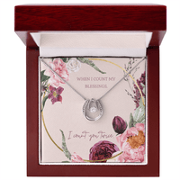 For my Love - I count you twice - Lucky In Love Necklace - Flourish Love Shop