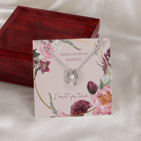 For my Love - I count you twice - Lucky In Love Necklace - Flourish Love Shop