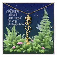 Birth Flower Name Necklace – A Gift That Blooms With Meaning - Flourish Love Shop