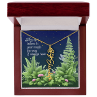 Birth Flower Name Necklace – A Gift That Blooms With Meaning - Flourish Love Shop