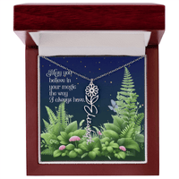 Birth Flower Name Necklace – A Gift That Blooms With Meaning - Flourish Love Shop