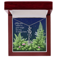 Birth Flower Name Necklace – A Gift That Blooms With Meaning - Flourish Love Shop