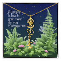 Birth Flower Name Necklace – A Gift That Blooms With Meaning - Flourish Love Shop
