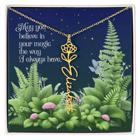 Birth Flower Name Necklace – A Gift That Blooms With Meaning - Flourish Love Shop