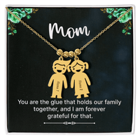 Engraved Heart Necklace - to Mom - Glue - Flourish Love Shop