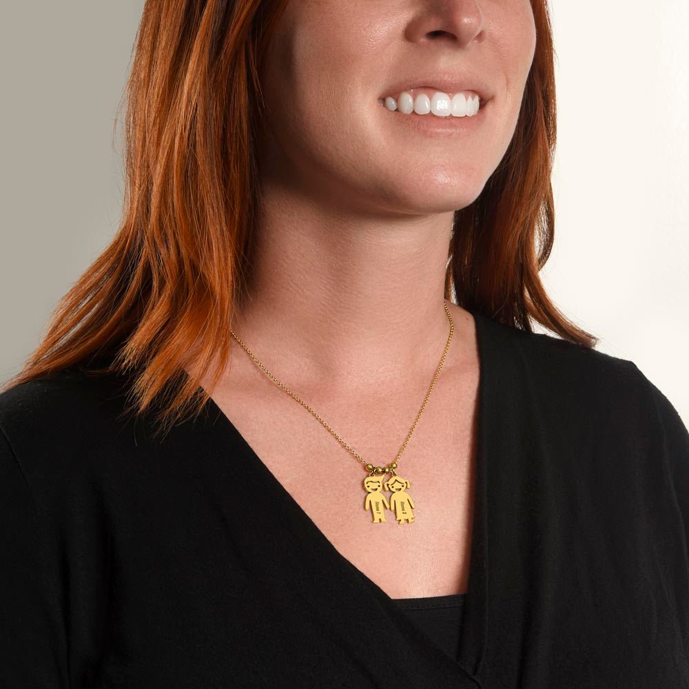 Engraved Heart Necklace - to Mom - Glue - Flourish Love Shop