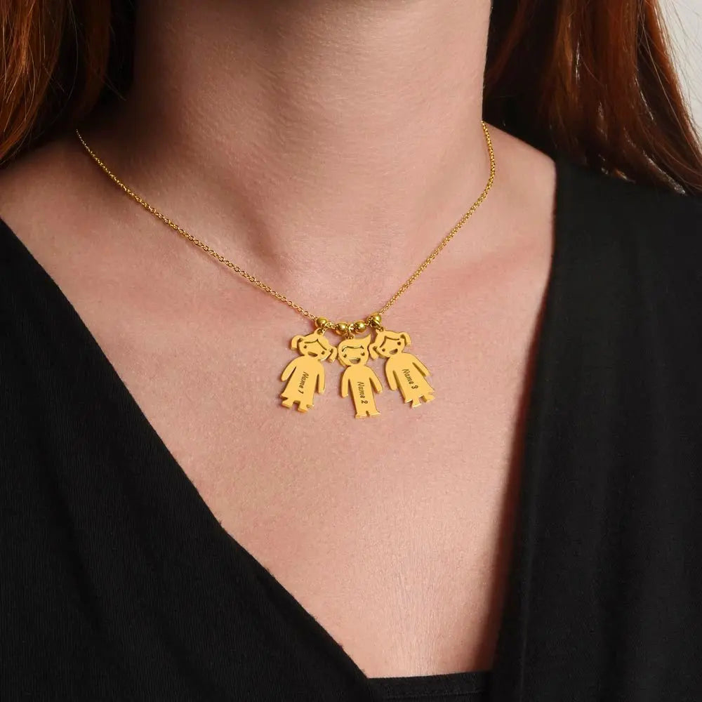 Engraved Heart Necklace - to Mom - Glue - Flourish Love Shop