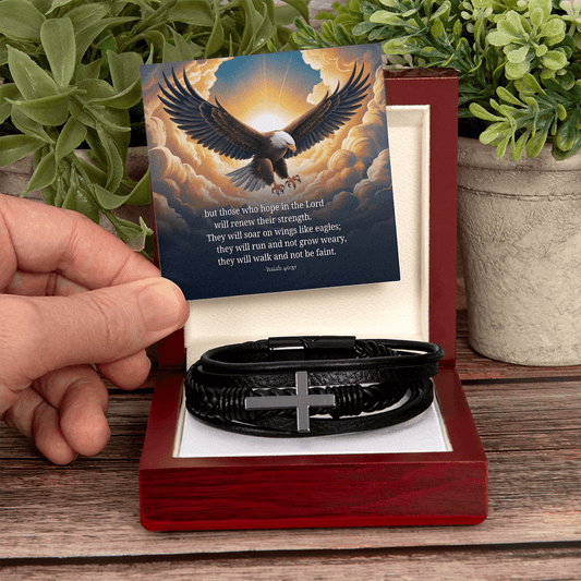 Men's Strength Renewed Cross Bracelet - Flourish Love Shop