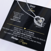 Dear Luna – Personalized Forever Love Necklace from Dad - Flourish Love Shop