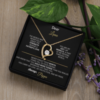 Dear Luna – Personalized Forever Love Necklace from Dad - Flourish Love Shop