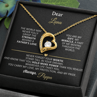 Dear Luna – Personalized Forever Love Necklace from Dad - Flourish Love Shop