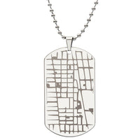 This Place Changed Me – Personalized Map Dog Tag Necklace