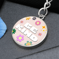 Be Kind Graphic Circle Keychain - Flourish Love Shop