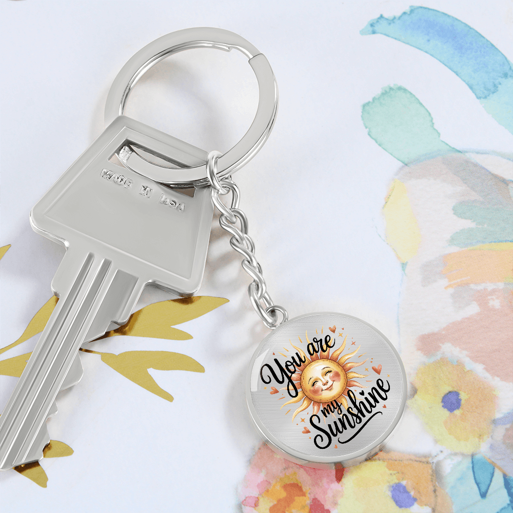 Engravable 'You are my Sunshine' Keychain - Flourish Love Shop
