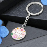 Be Kind Graphic Circle Keychain - Flourish Love Shop