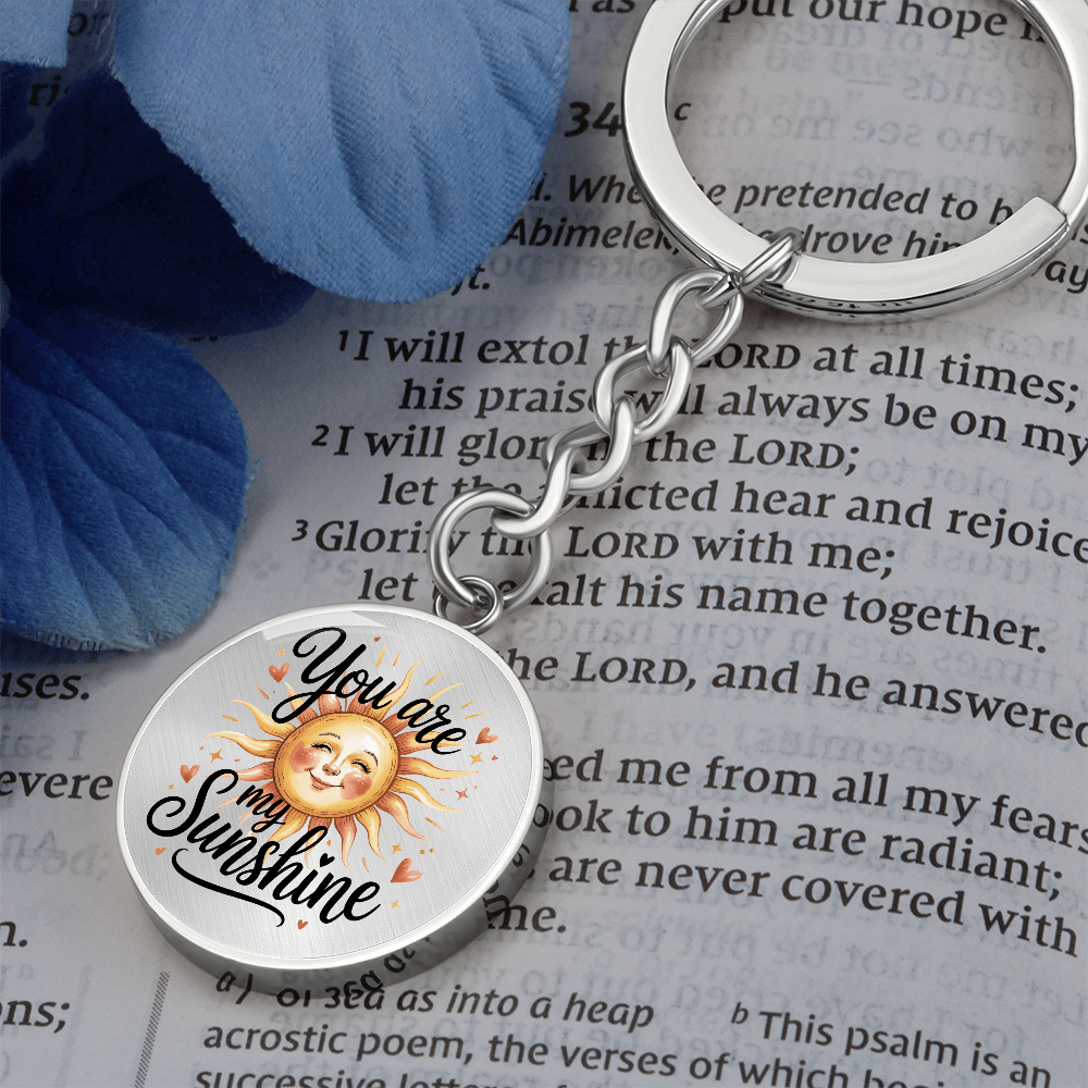 Engravable 'You are my Sunshine' Keychain - Flourish Love Shop