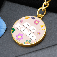 Be Kind Graphic Circle Keychain - Flourish Love Shop
