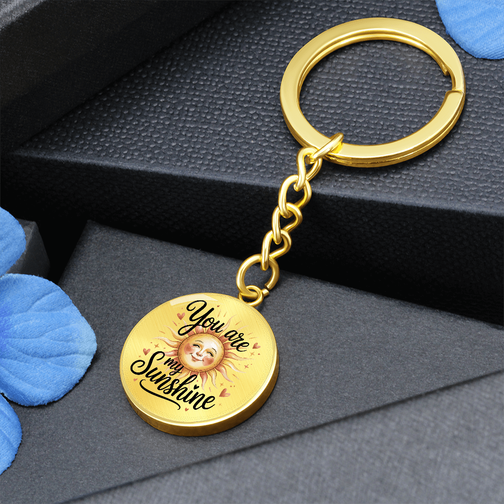 Engravable 'You are my Sunshine' Keychain - Flourish Love Shop