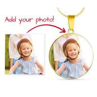 Buyer Upload Circle Necklace with Engraving - Flourish Love Shop