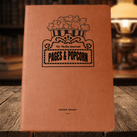 Personalized Popcorn & Marquee Vegan Leather Journal - Flourish Love Shop