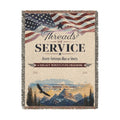 Personalized Veteran Blanket | Threads of Service Military Keepsake - Flourish Love Shop